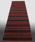 Gallerimatta, modern Kelim, 299 x 82 cm.