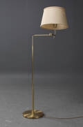 Golvlampa med svängbar arm, mässing