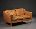 Stouby. To-personer sofa af læder.