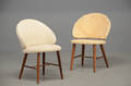 To stole med kunstlammeskind, palisander og teak, 19401950
