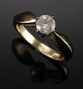 Solitairering med diamant ca 0.70 ct