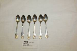 6 STÄMPLADE SILVERSKEDAR 51 GRAM