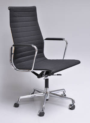 Charles Eames. Kontorstol, model EA-119, sort hopsak