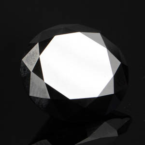 Uindfattet behandlet sort diamant ca 18.37 ct.