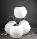 Flash Light Globe. Seks pendler af glas 6