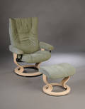Stressless hvilestol samt skammel. 2