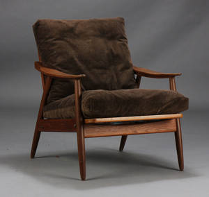 Dansk møbelproducent, lænestol af teak