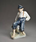 Kgl. Porcelæn figur. Vogterdreng