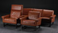 Trepers. sofa samt to lænestole, læder, ca. 1970, dansk møbelproducent 3