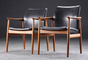 Grete Jalk, to armstole, teak 2