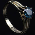 Solitaire ring ca. 0.90 ct.