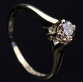 Solitaire ring ca. 0.52 ct.