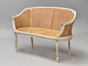 Sofabænk, Louis Seize form ca. 1900