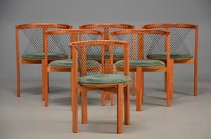 Niels Jørgen Haugesen. Seks stole, model String Chair 6