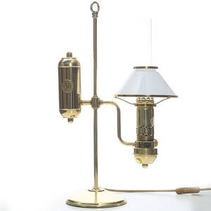 BORDSLAMPA, mässingglas, 1900-tal.