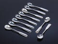 Georg Jensen. Ti Perle teskeer af sølv 10