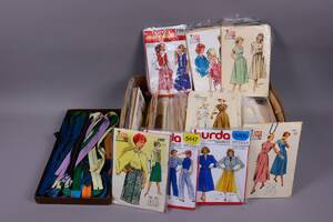 Diverse vintage mode mönster samt blixtlås