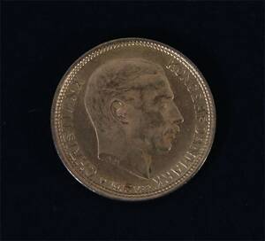 Guldmynt 10kroner, 1913