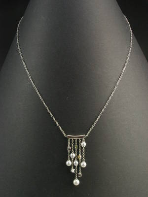 Süßwasserperlen - Edelstein - Collier