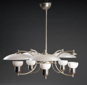 Art deco loftlampe, 1940erne