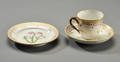 Royal Copenhagen. Flora Danica. Kaffekop, underkop og sidetallerken 3