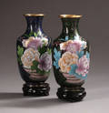 2 cloisonne vaser