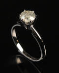 Solitairering Ca. 0.96 ct. 