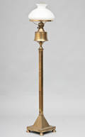 Petroleumsstanderlampe af messing
