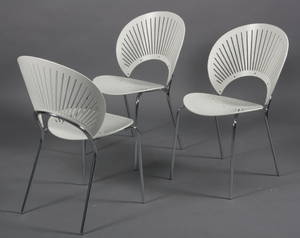 Nanna Ditzel. Sæt på tre Trinidad stole, model 3298 3.