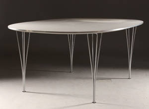 Piet Hein Bruno Mathsson. Super Ellipse spisebord