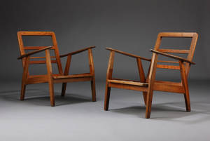 Dansk møbelproducent, par lænestole 2