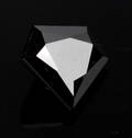 Uindfattet behandlet sort diamant ca 6.33 ct.