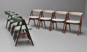 Dansk møbelproducent. Sæt på 8 spisestuestole i teak 8