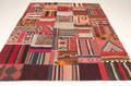 Persisk Shahsavand Patchwork Kelim 257 x 215 cm. 