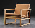 Børge Mogensen. Hvilestol af egetræ, model 2256