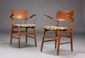 Dansk møbelproducent, par armstole, teaktræ, 195060erne 2