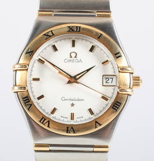 Omega Constellation. Herreur i 18 kt. guld og stål, 1997
