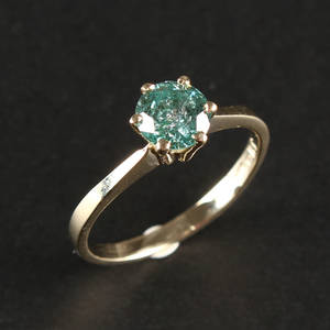 Solitairering med brillant
