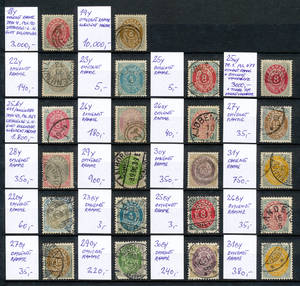 Danmark 1871-1901 tofarvede med omvendte rammer