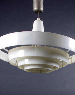 Taklampa, lameller, 1900-talets mitt