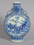Pilgrimsflaska, porslin, Kina, 1800-tal