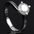 Solitaire ring ca. 1.55 ct.