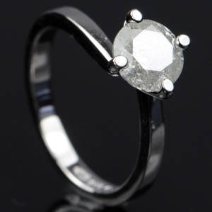 Solitaire ring ca. 1.55 ct.