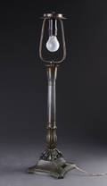 Just Andersen. Bordlampe af diskometal 