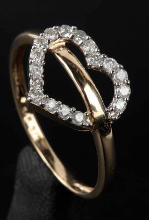 Diamantring ca. 0,35 ct. 