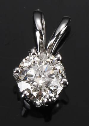 Diamantvedhæng, 14 kt guld 0.40 ct