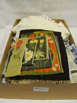 DUKAR, FLAMSKVÄVNADER,VIRKAT M.M.