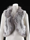 Fur Living. Vest af kaninpels. Str. XL