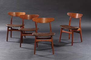 H. J. Wegner. Spisestole, model CH30, egetræ 4 