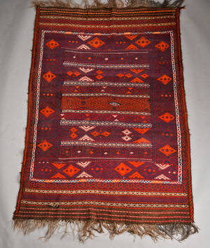 Persisk nomade Sumak kelim, 215x143 cm.